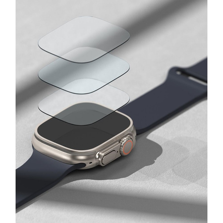 RINGKE SZKŁO HARTOWANE DO APPLE WATCH ULTRA 1 2 (49 MM) 4-PACK ANTYZARYSOWE
