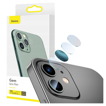 BASEUS SZKŁO HARTOWANE 2X DO IPHONE 12 IPHONE 12MINI OCHRONA KAMERY