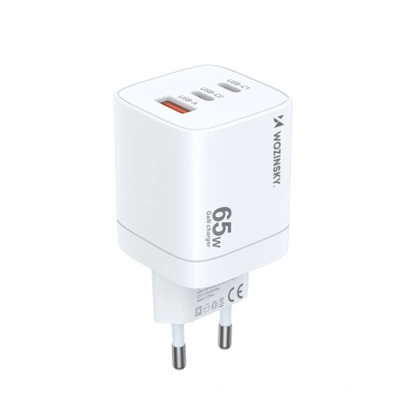 WOZINSKY ŁADOWARKA 65W SIECIOWA 2X USB-C DO TELEFONÓW I URZĄDZEŃ MOBILNYCH