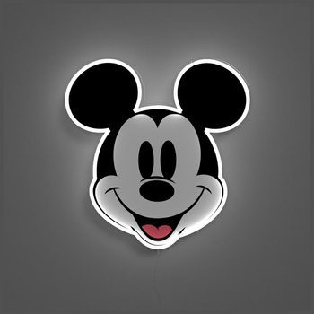 YELLOWPOP LAMPA NEON DISNEY MICKEY PRINTED FACE DO WNĘTRZ Z OŚWIETLENIEM
