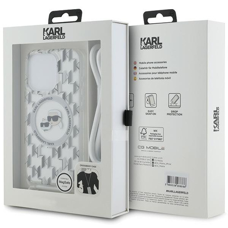 KARL LAGERFELD ETUI CROSSBODY MONOGRAM DO IPHONE 15 PRO 6,1 HARDCASE IML