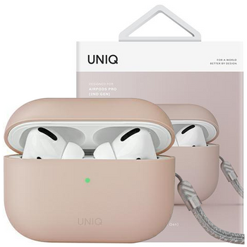 UNIQ etui Lino AirPods Pro 2 gen Silicone różowy/blush pink