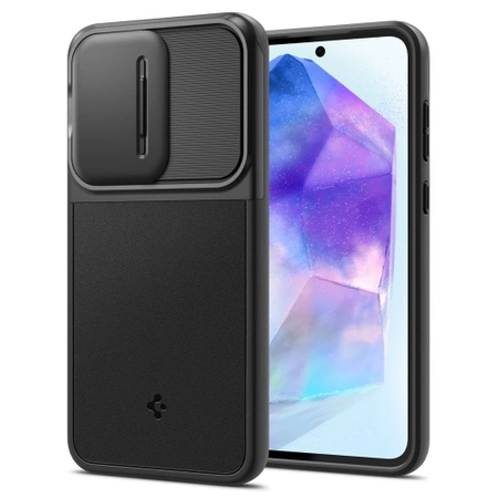 Etui Spigen Optik Armor na Samsung Galaxy A55 5G - czarne