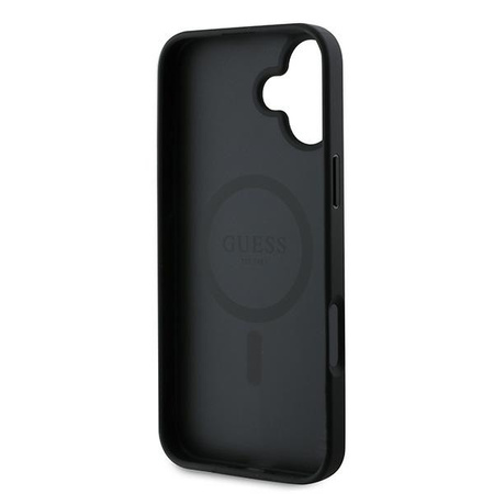 GUESS ETUI HARDCASE GRAINED RING DO MAGSAFE DO IPHONE 16 PLUS 6.7 Z PEŁNĄ