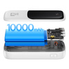 Baseus Qpow powerbank 10000mAh wbudowany kabel USB Typu C 22.5W Quick Charge SCP AFC FCP biały (PPQD020102)