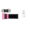 Etui opaska sportowa na nadgarstek armband do biegania na telefon do 6'' cali różowy