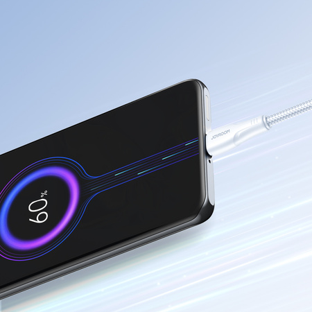 Joyroom kabel USB - micro USB 2.4A Surpass Series do szybkiego ładowania i transferu danych 2 m biały (S-UM018A11)