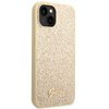 GUESS POKROWIEC HARDCASE DO IPHONE 14 15 13 6.1 ZŁOTY GLITTER SCRIPT
