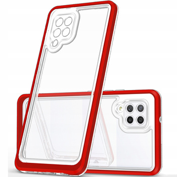 HURTEL CLEAR 3IN1 ETUI DO SAMSUNG GALAXY A42 5G POKROWIEC ŻELOWY Z RAMKĄ