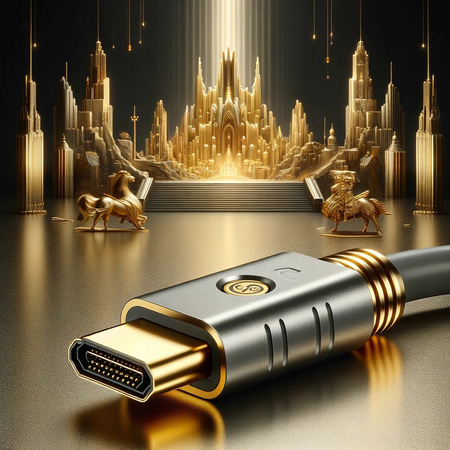 CO2 KABEL HDMI DO DISPLAYPORT 1.4 ADAPTER HDMI DP FHD 240HZ 4K 60HZ HDR 2M