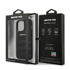 AMG AMHCP14XGSEBK iPhone 14 Pro Max 6,7" czarny/black hardcase Leather Debossed Lines