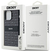 DKNY POKROWIEC HARDCASE DO IPHONE 14 PRO SKÓRA Z METALOWYM LOGO MONO STRIPE