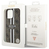 Etui Guess GUHMP13XP4RPSW na iPhone 13 Pro Max 6.7" - brązowe 4G Printed Stripes MagSafe