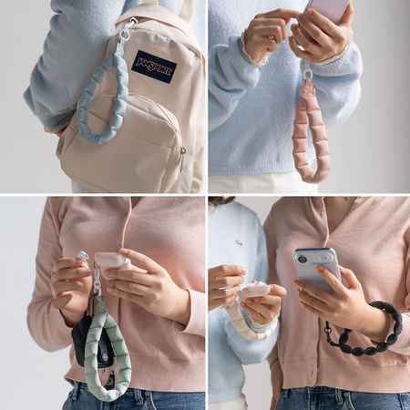 RINGKE HOLDER & PUFFER HAND STRAP CALM BLACK