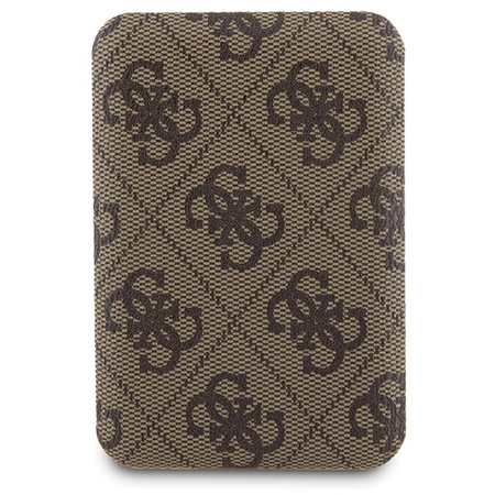Zestaw Guess GUBPM5P15X4GEMGW iPhone15 Pro Max 6.7 hardcase + Powerbank 5000mAh MagSafe brązowy/brown 4G Metal Logo
