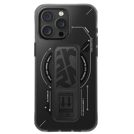 Skinarma etui Helio iPhone 16 Pro 6.3 Magnetic Charging + Grip Stand czarny/black