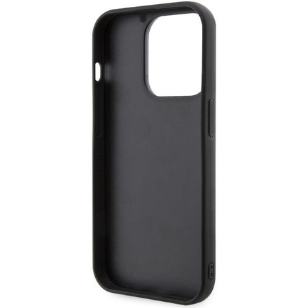 Etui Karl Lagerfeld KLHCP14X3DRKINK na iPhone 14 Pro Max 6.7" - czarne Rubber Ikonik 3D