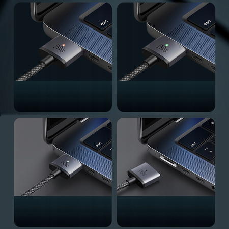 MCDODO KABEL DO ZASILACZA ŁADOWANIA MACBOOK AIR PRO USB-C MAGSAFE 3 140W 2M