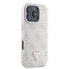 GUESS ETUI CASE HARDCASE DO IPHONE 16 PRO MAX 6.9 SKÓRZANE Z BROKATEM