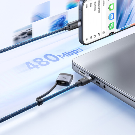 MCDODO KABEL DO ZASILACZA ŁADOWANIA MACBOOK AIR PRO USB-C MAGSAFE 3 140W 2M
