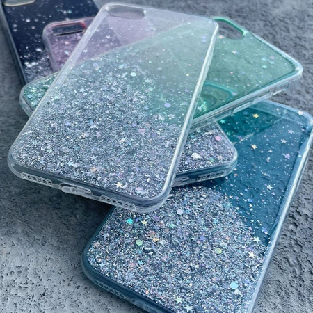 WOZINSKY ETUI POKROWIEC DO IPHONE 12 PRO MAX GLITTER BROKAT PRZEZROCZYSTY