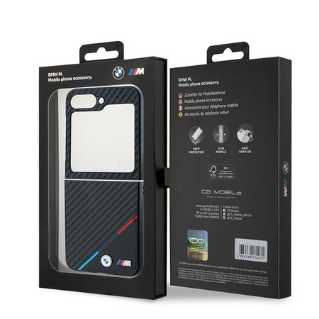 BMW ETUI HARDCASE DO SAMSUNG Z FLIP 6 F741 CARBON TRICOLOR OCHRONA