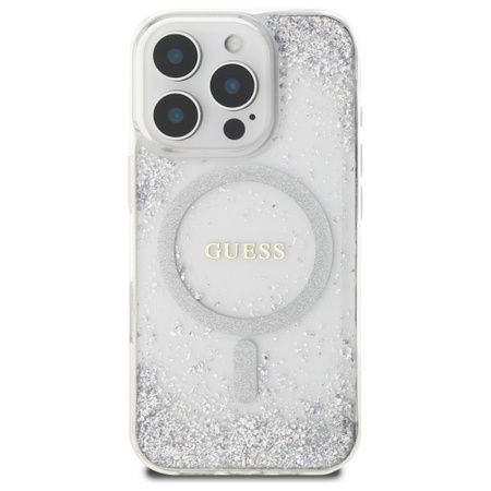 GUESS ETUI HARDCASE DO IPHONE 16 PRO 6.3 Z DO MAGSAFE GRADIENT GLITTER