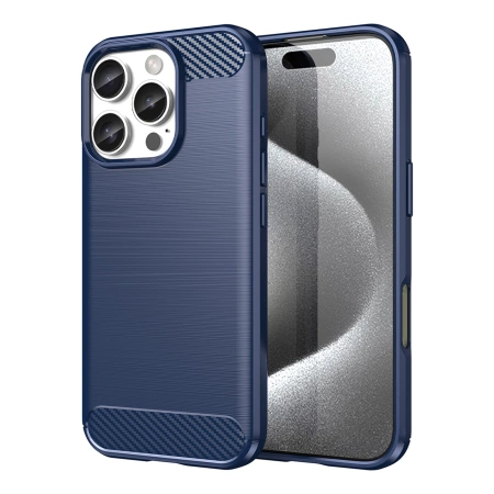 HURTEL ETUI SILIKONOWE CARBON CASE DO IPHONE 16 PRO ANTYZARYSOWE WYTRZYMAŁE