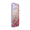 Design Case etui do iPhone 13 Pro pokrowiec w kwiaty fioletowy