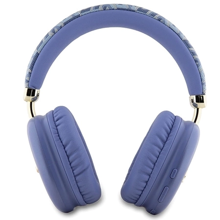 Słuchawki nauszne Bluetooth Guess GCube Metallic Script Logo - fioletowe
