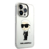 Karl Lagerfeld KLHCP14LHNIKTCT iPhone 14 Pro 6,1" transparent hardcase Ikonik Karl Lagerfeld