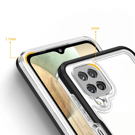 HURTEL ETUI CLEAR 3IN1 DO SAMSUNG GALAXY A22 4G Z RAMKĄ ELASTYCZNE