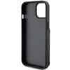 Etui Karl Lagerfeld Saffiano Cardslots and Stand Monogram Ikonik Patch do iPhone 15 - czarne