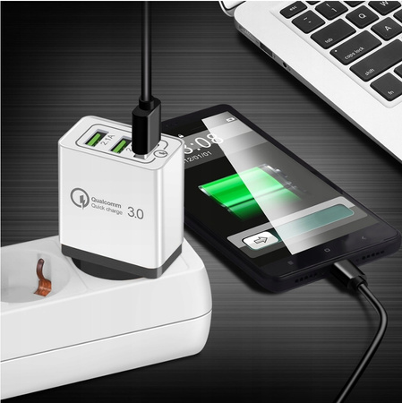 Ładowarka sieciowa szybka USB QC 3.0 - 3 porty USB
