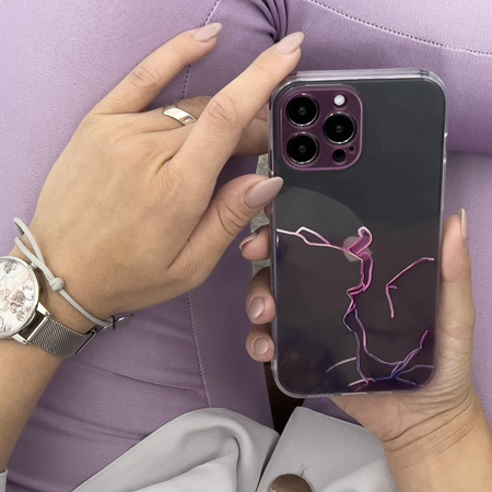 Marble Case etui do iPhone 12 Pro Max żelowy pokrowiec marmur brązowy