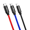 BASEUS KABEL 3W1 USB-C DO LIGHTNING MICRO DO TELEFONÓW IPHONE 0,3M ZESTAW