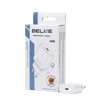 BELINE ŁADOWARKA SIECIOWA 1X USB-C 25W Z KABLEM DO TELEFONÓW GALAXY S21 S22