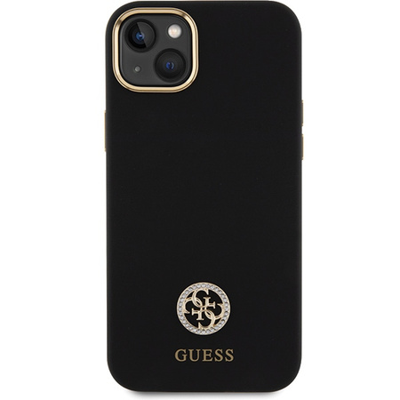 GUESS ETUI HARDCASE SILIKONOWE DO IPHONE 15 PLUS 14 PLUS 6.7 LOGO STRASS 4G