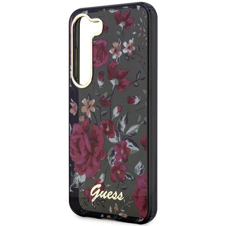 Etui Guess GUHCS23MHCFWSA S23+ S916 zielony/khaki hardcase Flower Collection