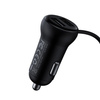 Baseus S-16 Transmiter FM Bluetooth 5.0 2x USB ładowarka samochodowa AUX MP3 TF micro SD 3,1 A czarny (CCTM-E01)