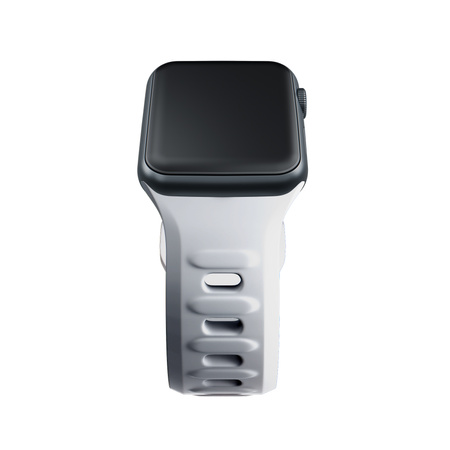 38/40/41/42 mm White (small) - 3mk Silicone Watch Strap for Apple