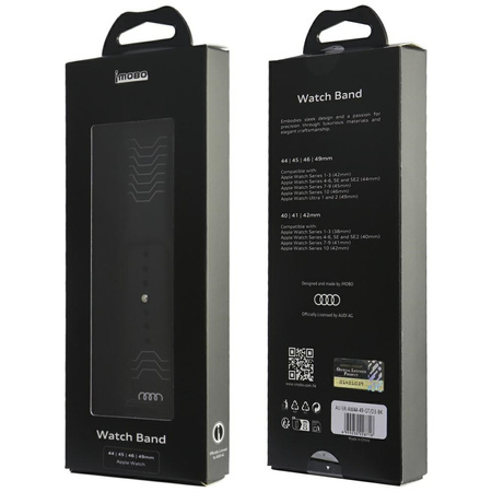 AUDI PASEK DO APPLE WATCH 44 45 46 49MM Z SILIKONOWYM GEOMETRYCZNYM WZOREM