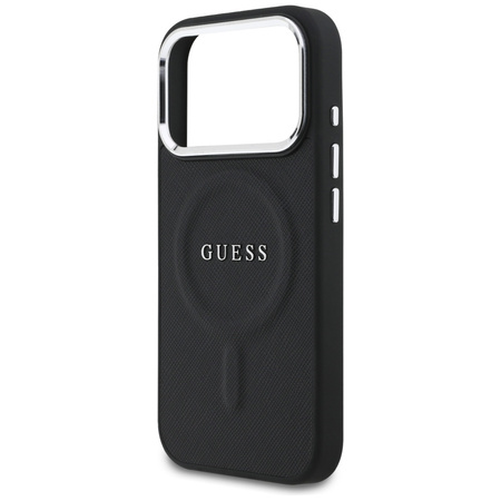 Etui Guess Classic Logo MagSafe do iPhone 17 Pro czarny