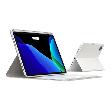 Baseus Brilliance etui z klawiaturą na iPad Pro 11" (2018 / 2020 / 2021) biały (ARJK000002)