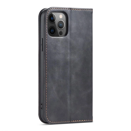 HURTEL MAGNETIC CASE ETUI DO IPHONE 12 PRO MAX PORTFEL NA KARTY Z PODSTAWKĄ