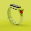 HURTEL PASEK OPASKA DO XIAOMI MI BAND 6 5 ŚWIĄTECZNA SILIKONOWA JEMIOŁA