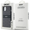 DKNY ETUI DO IPHONE 15 PLUS 14 PLUS HARDCASE LEATHER MONO STRIPE METAL LOGO