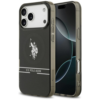 U.S. POLO ASSN. ETUI DH AND BOTTOM STRIPE LOGO DO MAGSAFE IPHONE 17 PRO