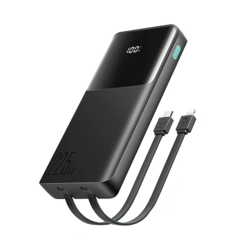 JOYROOM POWERBANK JR-PBF19 10000MAH DO SZYBKIEGO ŁADOWANIA Z DWOMA KABLAMI