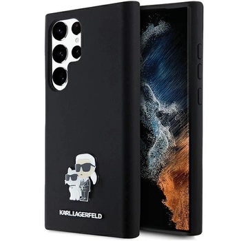 KARL LAGERFELD ETUI SILIKONOWE Z LOGO METALOWYM DO SAMSUNG GALAXY S24 ULTRA